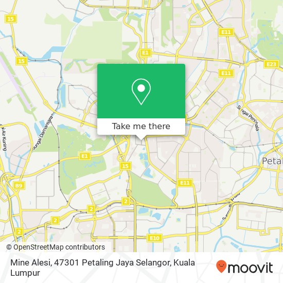 Peta Mine Alesi, 47301 Petaling Jaya Selangor