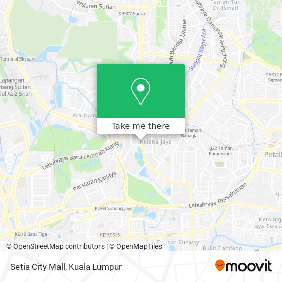 Peta Setia City Mall