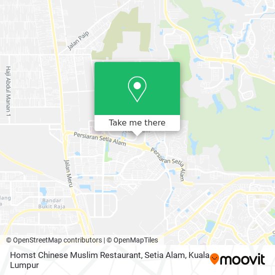 Peta Homst Chinese Muslim Restaurant, Setia Alam