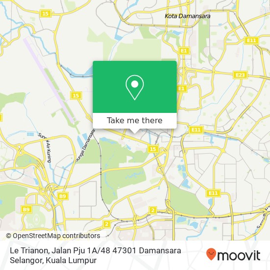 Le Trianon, Jalan Pju 1A / 48 47301 Damansara Selangor map