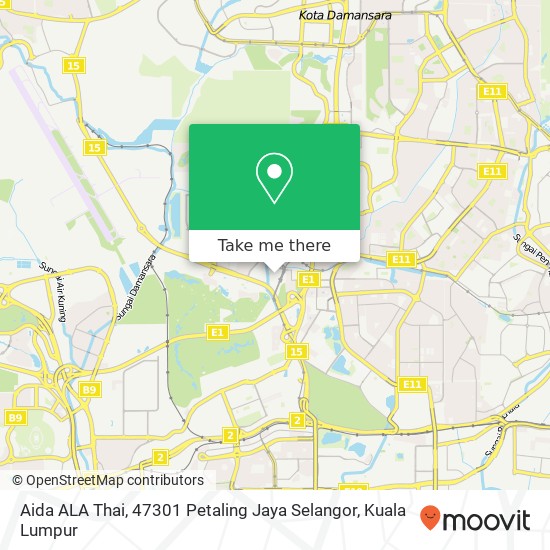 Aida ALA Thai, 47301 Petaling Jaya Selangor map