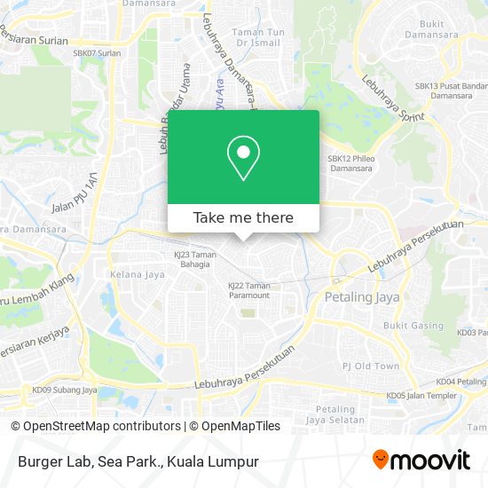 Burger Lab, Sea Park. map