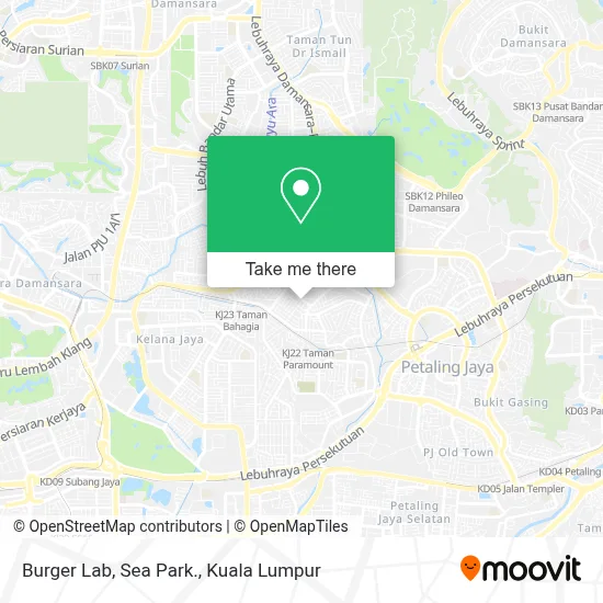 Burger Lab, Sea Park. map