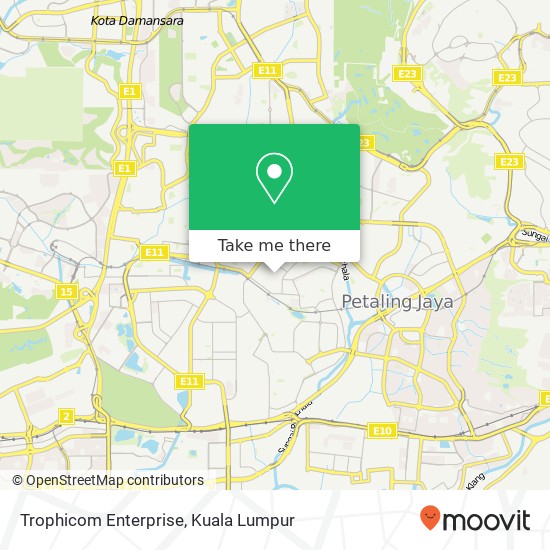 Trophicom Enterprise, 40 Jalan 21 / 19 46300 Petaling Jaya Selangor map