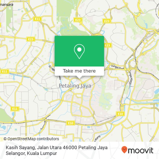 Kasih Sayang, Jalan Utara 46000 Petaling Jaya Selangor map