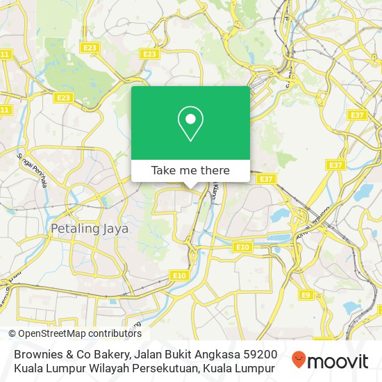 Peta Brownies & Co Bakery, Jalan Bukit Angkasa 59200 Kuala Lumpur Wilayah Persekutuan
