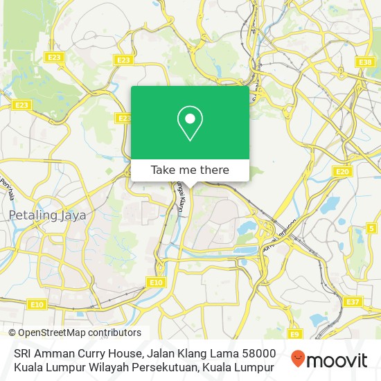 SRI Amman Curry House, Jalan Klang Lama 58000 Kuala Lumpur Wilayah Persekutuan map