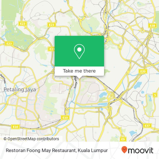 Peta Restoran Foong May Restaurant, Jalan Klang Lama 58000 Kuala Lumpur Wilayah Persekutuan