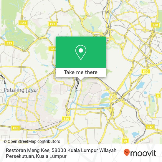Peta Restoran Meng Kee, 58000 Kuala Lumpur Wilayah Persekutuan