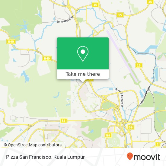 Peta Pizza San Francisco, Jalan Pelapek U8 / B 40150 Shah Alam Selangor