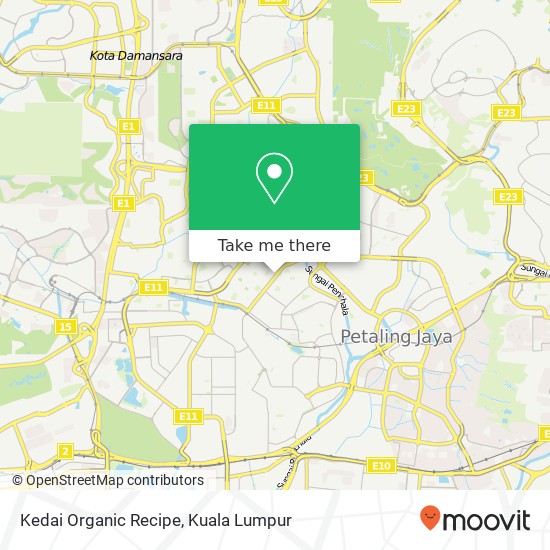 Peta Kedai Organic Recipe, Jalan SS 2 / 24 46300 Petaling Jaya Selangor