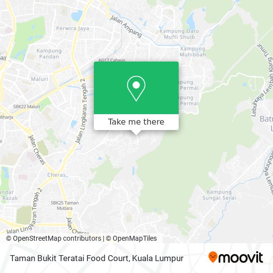 Taman Bukit Teratai Food Court map