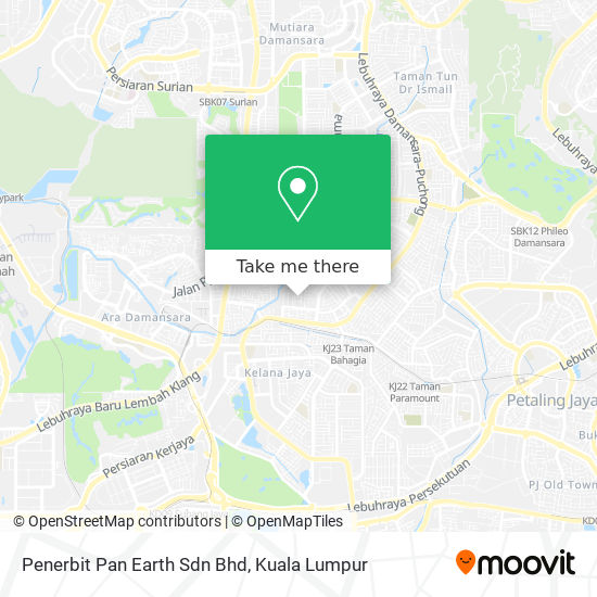 Penerbit Pan Earth Sdn Bhd map