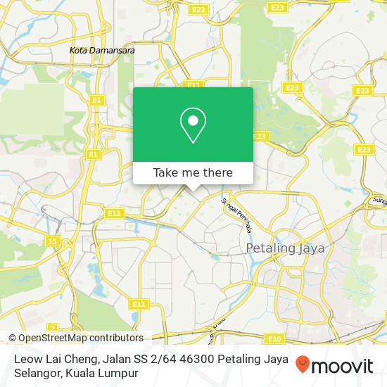 Leow Lai Cheng, Jalan SS 2 / 64 46300 Petaling Jaya Selangor map