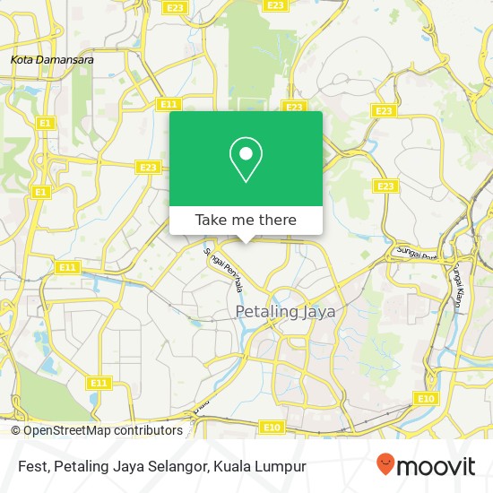 Fest, Petaling Jaya Selangor map