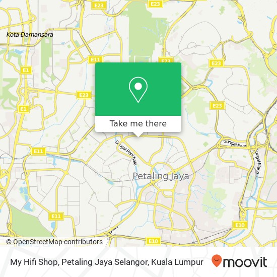 My Hifi Shop, Petaling Jaya Selangor map