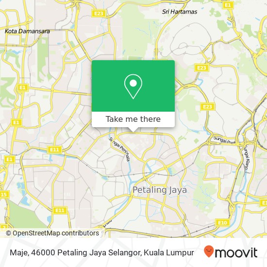 Maje, 46000 Petaling Jaya Selangor map