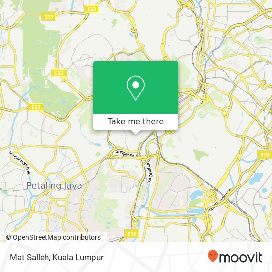Peta Mat Salleh, Lorong Kurau 59100 Kuala Lumpur Wilayah Persekutuan
