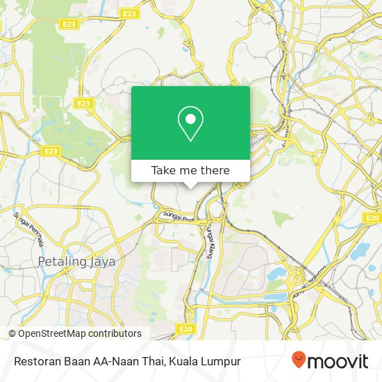 Peta Restoran Baan AA-Naan Thai, Lorong Kurau 59100 Kuala Lumpur Wilayah Persekutuan