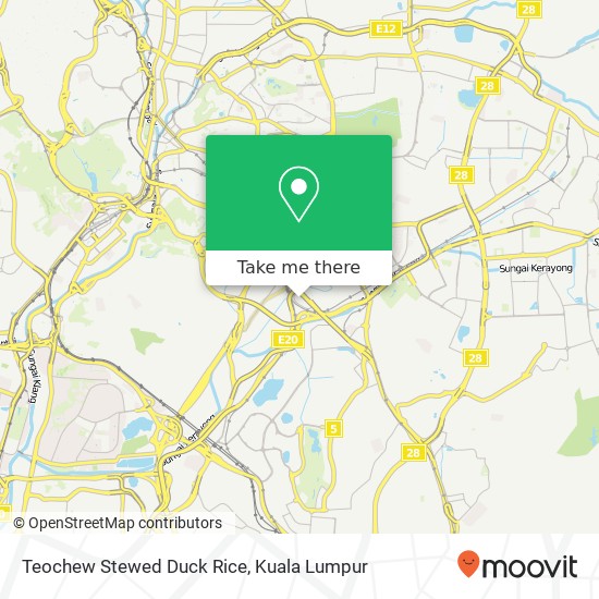 Peta Teochew Stewed Duck Rice, Jalan 1 / 93 56000 Cheras (Kuala Lumpur) Wilayah Persekutuan