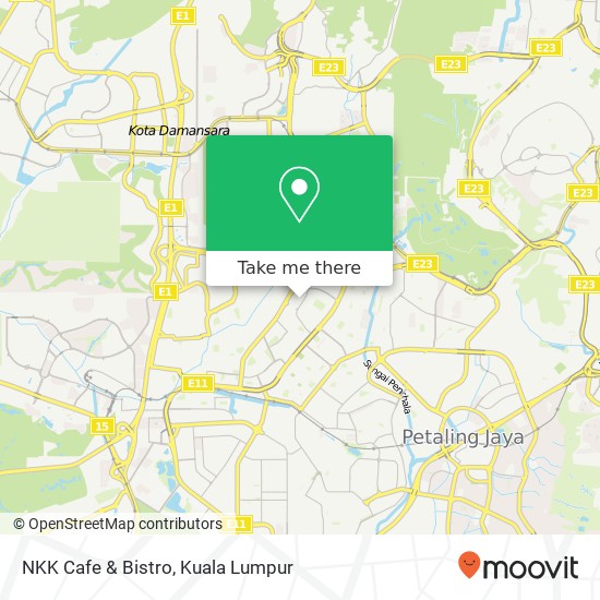 Peta NKK Cafe & Bistro, 42 Jalan SS 22 / 25 46300 Petaling Jaya Selangor
