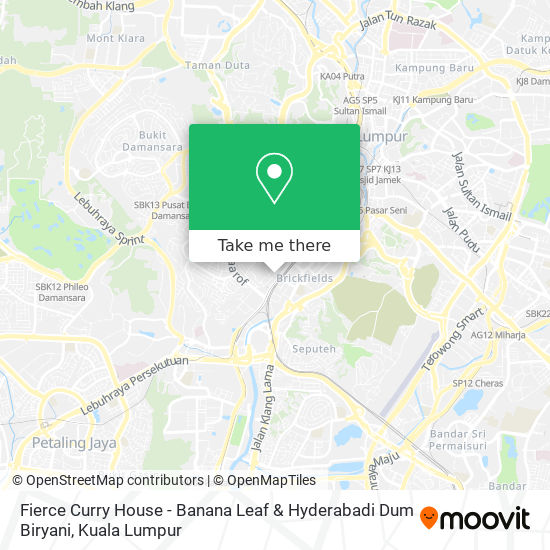 Fierce Curry House - Banana Leaf & Hyderabadi Dum Biryani map