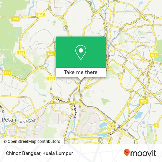 Peta Chinoz Bangsar, Jalan Bangsar 59000 Kuala Lumpur Wilayah Persekutuan