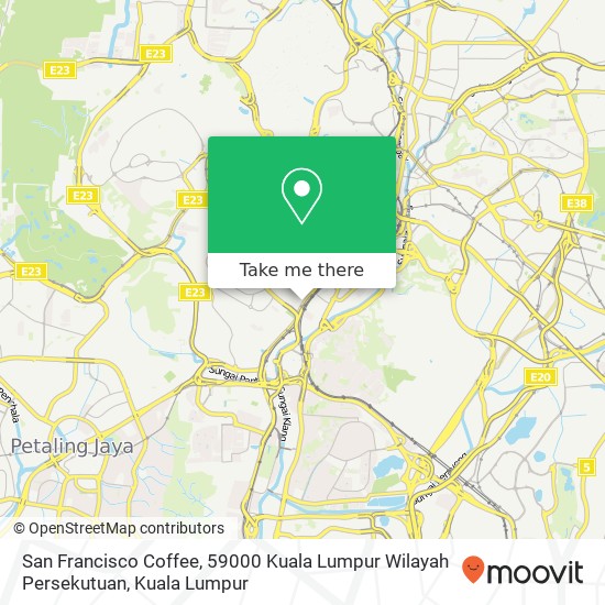 Peta San Francisco Coffee, 59000 Kuala Lumpur Wilayah Persekutuan