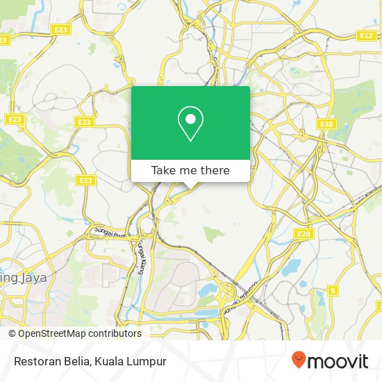 Peta Restoran Belia, Jalan Robson 58000 Kuala Lumpur Wilayah Persekutuan