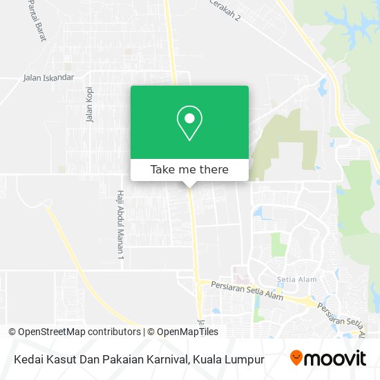 Peta Kedai Kasut Dan Pakaian Karnival