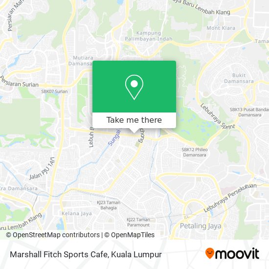 Marshall Fitch Sports Cafe map