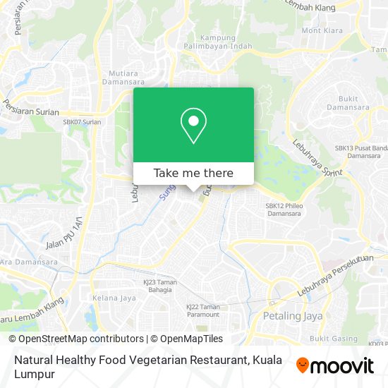 Natural Healthy Food Vegetarian Restaurant map