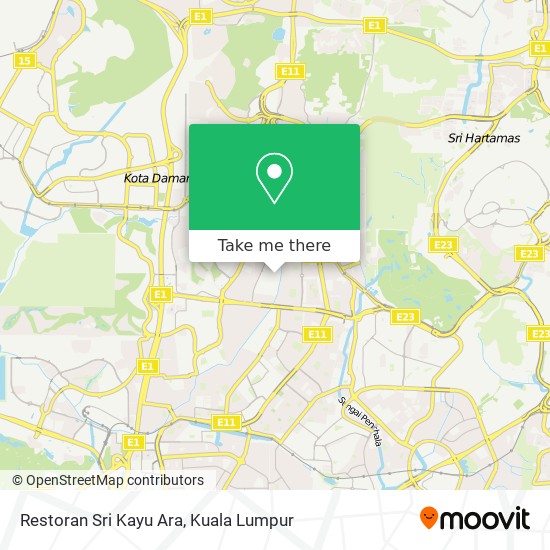 Restoran Sri Kayu Ara map