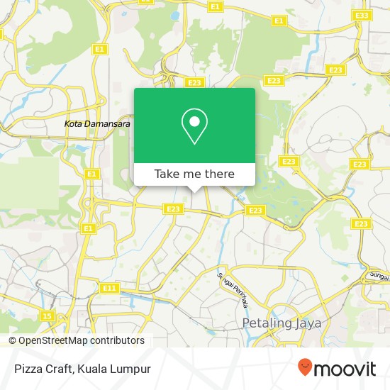 Pizza Craft, 28 Jalan SS 21 / 39 47400 Petaling Jaya Selangor map