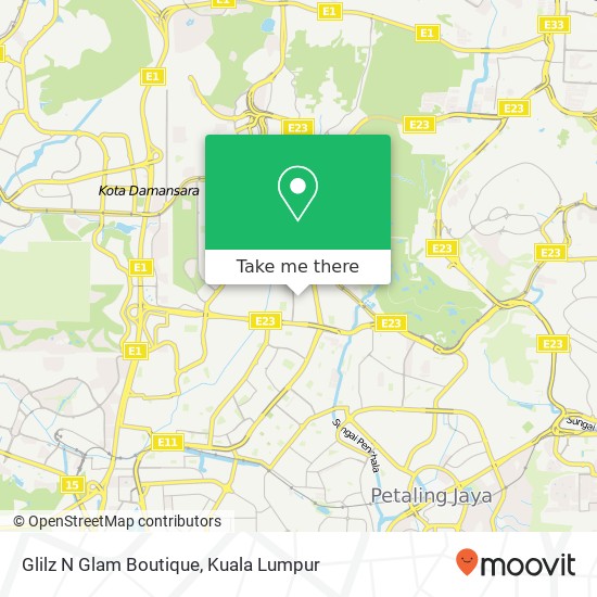 Glilz N Glam Boutique, Jalan SS 21 / 39 47400 Petaling Jaya Selangor map