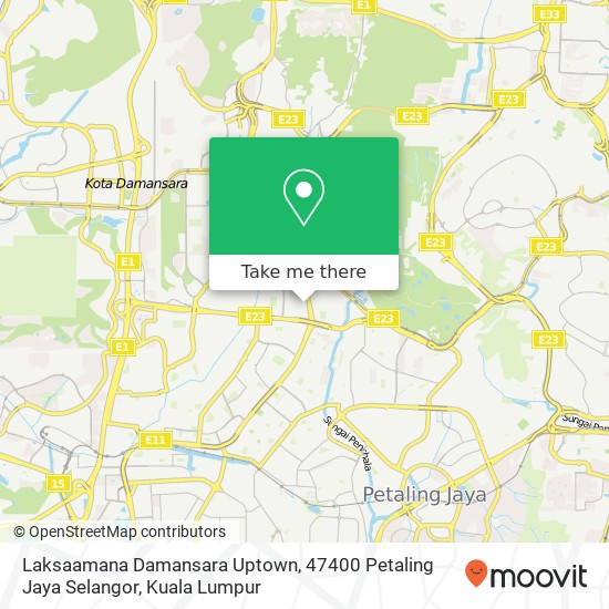 Peta Laksaamana Damansara Uptown, 47400 Petaling Jaya Selangor