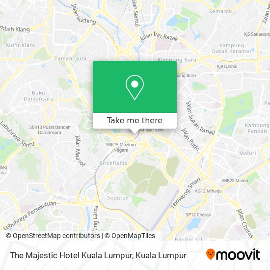 Peta The Majestic Hotel Kuala Lumpur
