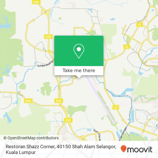 Restoran Shazz Corner, 40150 Shah Alam Selangor map