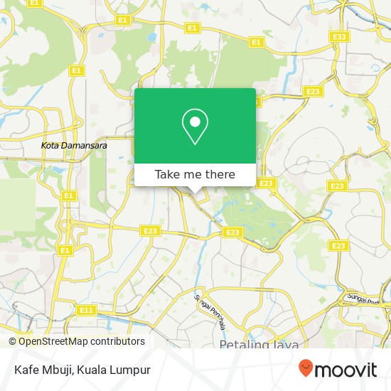 Peta Kafe Mbuji, Jalan Tun Mohd Fuad 3 60000 Kuala Lumpur Wilayah Persekutuan