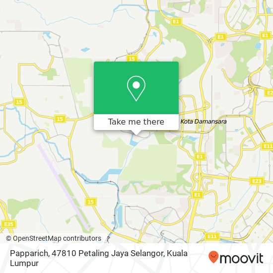 Papparich, 47810 Petaling Jaya Selangor map