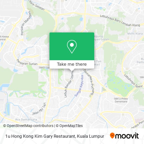 Peta 1u Hong Kong Kim Gary Restaurant