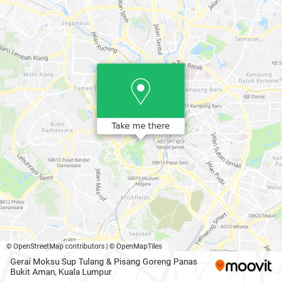 Gerai Moksu Sup Tulang & Pisang Goreng Panas Bukit Aman map