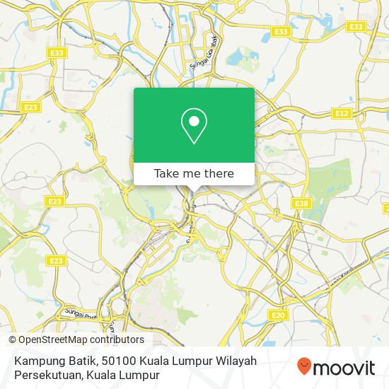 Peta Kampung Batik, 50100 Kuala Lumpur Wilayah Persekutuan