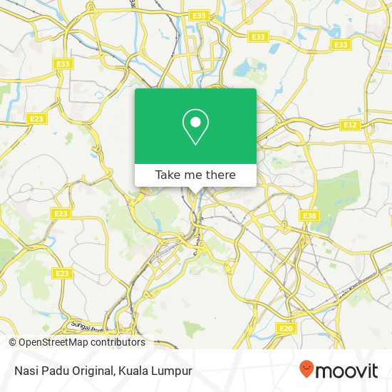 Peta Nasi Padu Original, Jalan Raja 50100 Kuala Lumpur Wilayah Persekutuan
