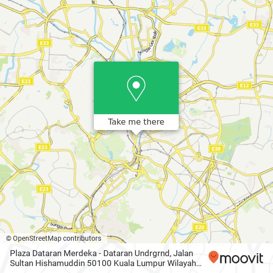 Plaza Dataran Merdeka - Dataran Undrgrnd, Jalan Sultan Hishamuddin 50100 Kuala Lumpur Wilayah Persekutuan map