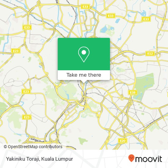 Peta Yakiniku Toraji, Jalan Raja 50100 Kuala Lumpur Wilayah Persekutuan