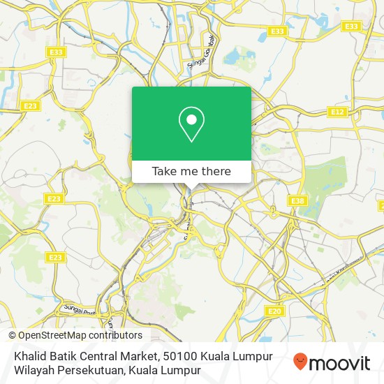Khalid Batik Central Market, 50100 Kuala Lumpur Wilayah Persekutuan map