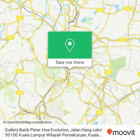 Gallery Batik Peter Hoe Evolution, Jalan Hang Lekir 50100 Kuala Lumpur Wilayah Persekutuan map