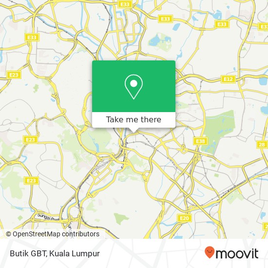 Butik GBT, Jalan Tun Tan Cheng Lock 50100 Kuala Lumpur Wilayah Persekutuan map