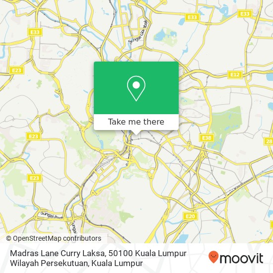 Peta Madras Lane Curry Laksa, 50100 Kuala Lumpur Wilayah Persekutuan
